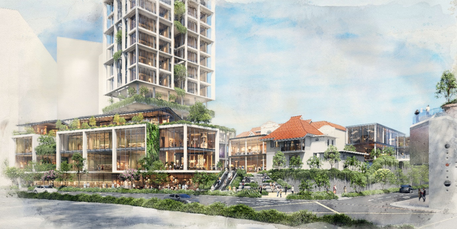 Artist’s impression of redeveloped 37 Emerald Hill